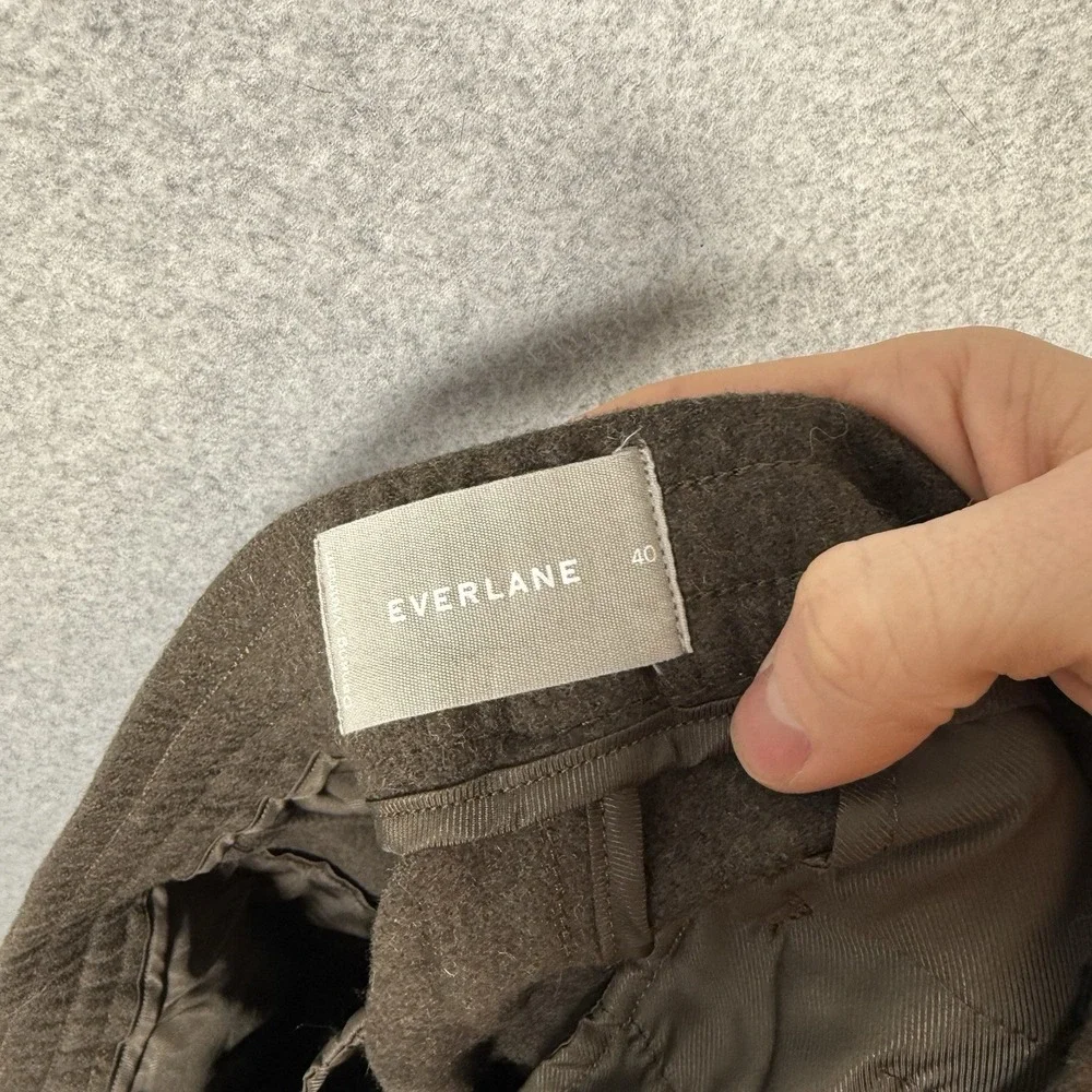 Everlane Manteco wool pants mens 40 Green/Brown trouser